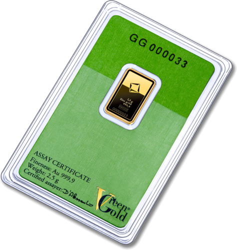 2,5 гр. Инвестиционно златно кюлче Valcambi Green Gold (4)