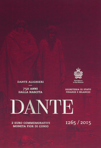 2015 San Marinas Dantė Alighieri 2 eurų moneta (4)