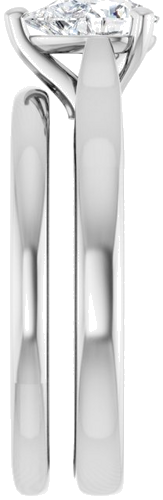 14K White 7x5 mm Pear Engagement Ring Mounting (9)