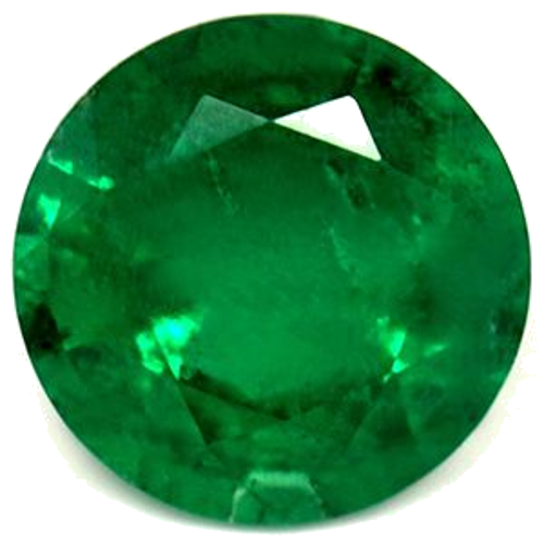 1.15 carat GREEN Round Smaragdas (1)