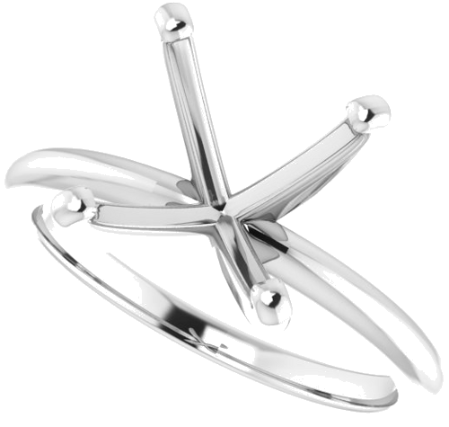 Sužadėtuvių Žiedas „Solitaire“ 585 Baltojo Aukso Square 8mm (5)