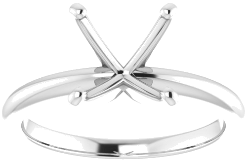 Sužadėtuvių Žiedas „Solitaire“ 585 Baltojo Aukso Square 6.5mm (3)