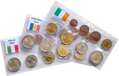 Sheets for one euro coin set (2)