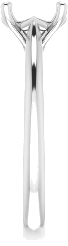 Sužadėtuvių Žiedas „Solitaire“ 585 Baltojo Aukso Round 7.4mm (4)