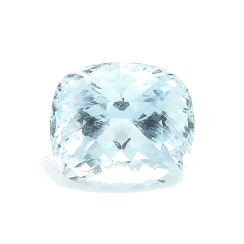 3.22 carat BLUE MODIFIEDBRILLIANTFANCY cut Cushion Aquamarine (1)