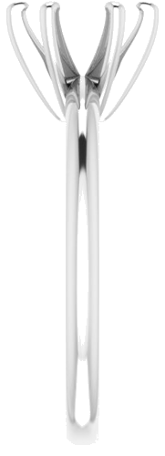 Sužadėtuvių Žiedas „Solitaire“ 585 Baltojo Aukso Round 7mm (4)