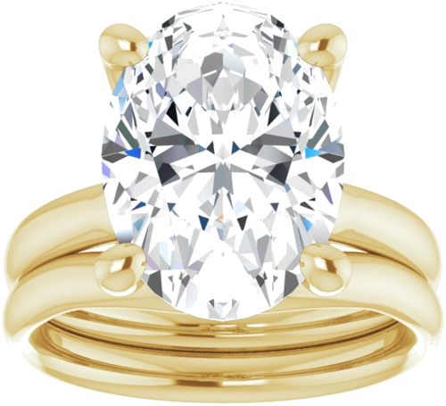 Sužadėtuvių Žiedas „Solitaire“ 14k yellow gold Oval 14mm x 10mm (8)