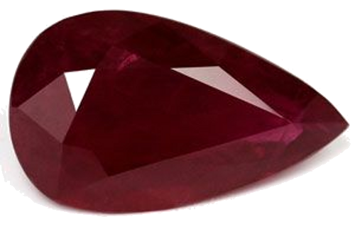 4.16 carat RED Pear Rubinas (1)