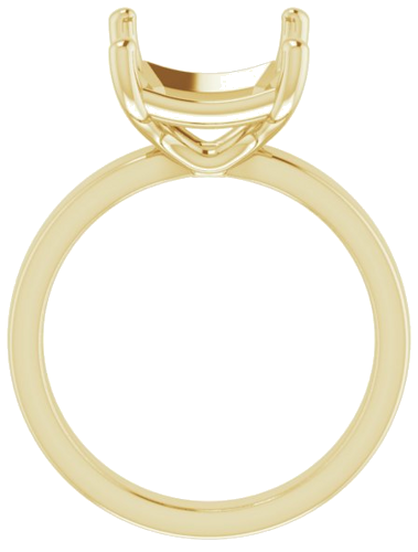 Sužadėtuvių Žiedas „Solitaire“ 14k yellow gold Emerald 12mm x 10mm (2)