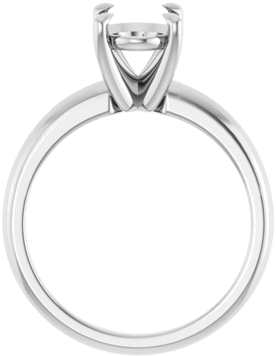 Sužadėtuvių Žiedas „Solitaire“ 585 Baltojo Aukso Oval 9mm x 7mm (2)