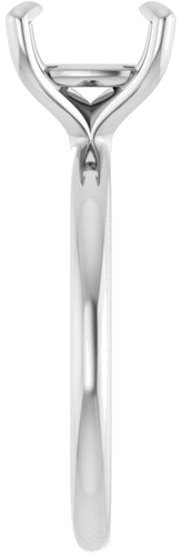 Sužadėtuvių Žiedas „Solitaire“ 585 Baltojo Aukso Cushion 8mm (4)