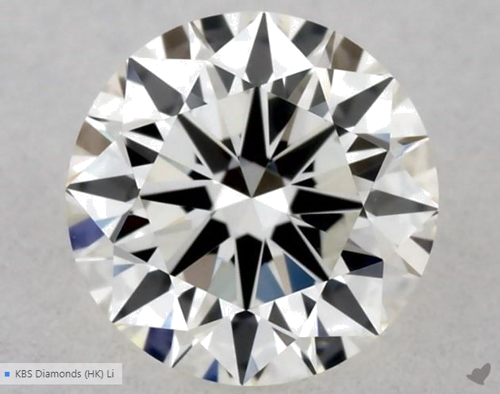 0.57 carat I-VVS1 Excellent cut Natūralus Round Deimantas (1)