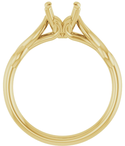 Sužadėtuvių Žiedas „Solitaire“ 585 Geltonojo Aukso Round 6.5mm (2)