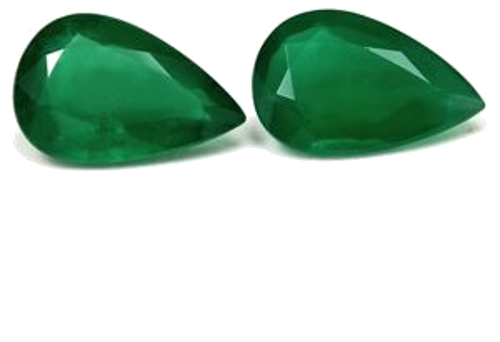 3.95 carat GREEN Pear Smaragdas (1)