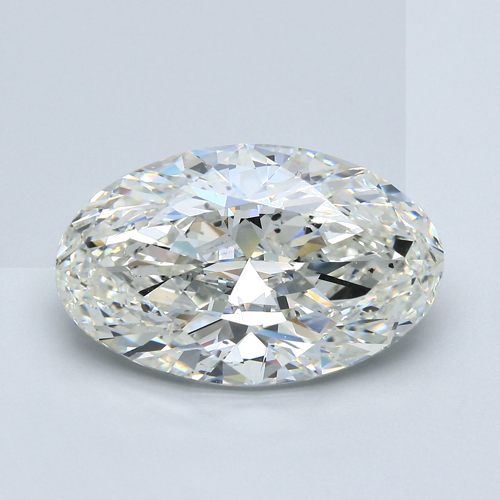 8.01 carat H-SI1 Natūralus Oval Deimantas (1)