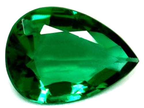 0.77 carat GREEN Pear Smaragdas (1)
