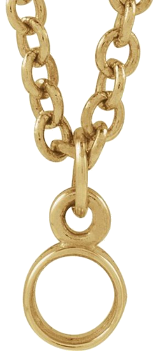 14K Yellow 1-stone Family Station 18  Necklace Mounting (1)