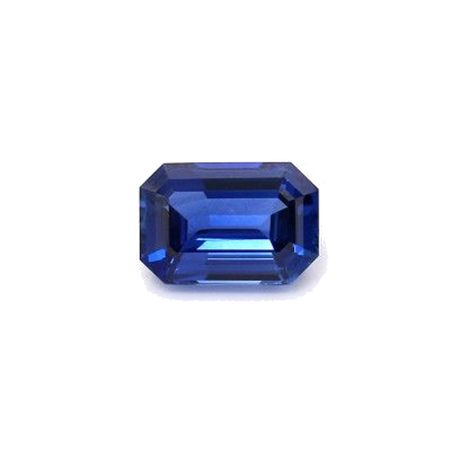 2.02 carat BLUE STEP cut Octagonal Safyras (1)