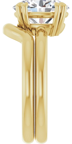 Sužadėtuvių Žiedas „Solitaire“ 585 Geltonojo Aukso Oval 10mm x 8mm (9)