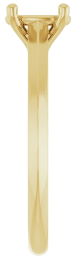 14K Yellow 7x5 mm Oval Solitaire Engagement Ring Mounting (4)