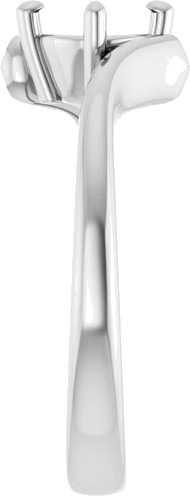 Sužadėtuvių Žiedas „Solitaire“ 585 Baltojo Aukso Round 5.8mm (4)