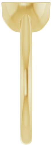 Sužadėtuvių Žiedas „Half Bezel Solitaire“ 585 Geltonojo Aukso Round 8mm (4)