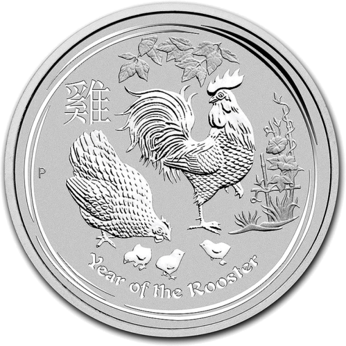 1 кг. Год Петуха 2017 Австралия серебряная монета (1)