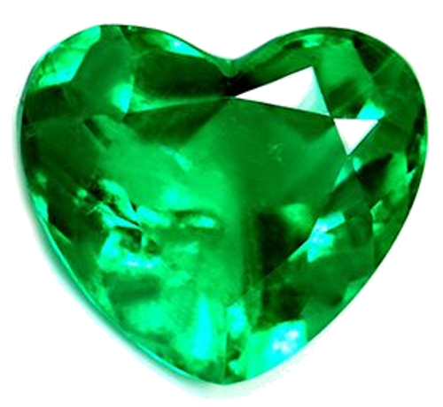 1.06 carat GREEN Heart Smaragdas (1)
