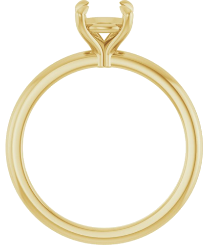 Sužadėtuvių Žiedas 585 Geltonojo Aukso Round 6.5mm (2)