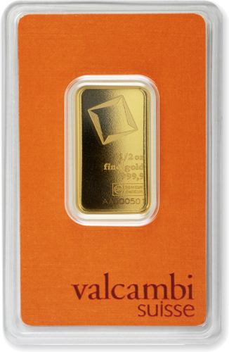 1/2 oz Инвестиционный золотой слиток Valcambi (2)