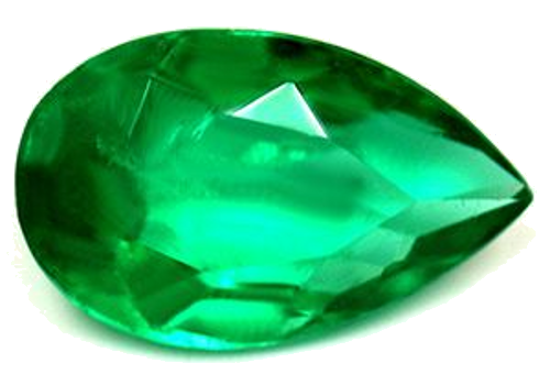 1.47 carat GREEN Pear Smaragdas (1)