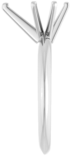 14K White 10x6 mm Pear Engagement Ring Mounting (4)