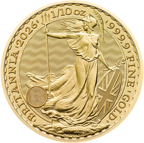 1/10 oz Британия 2026 Златна монета Карл III (1)