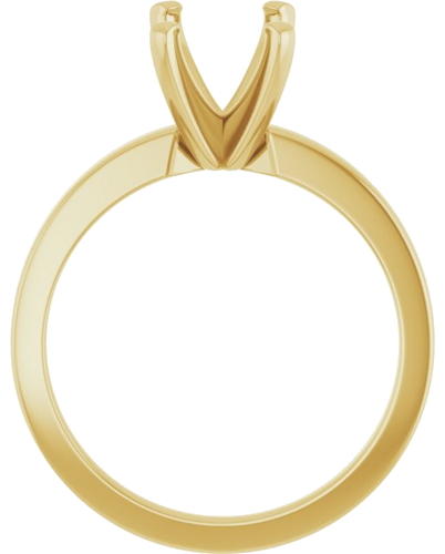 Sužadėtuvių Žiedas „Solitaire“ 585 Geltonojo Aukso Emerald 8mm x 6mm (2)