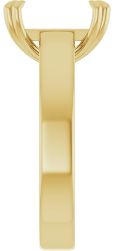 Sužadėtuvių Žiedas „Solitaire“ 585 Geltonojo Aukso Emerald 10mm x 8mm (4)