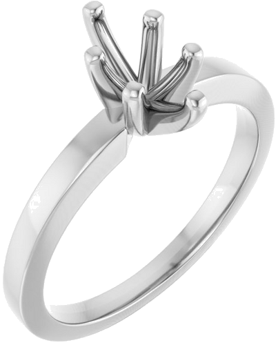 Sužadėtuvių Žiedas „Solitaire“ 585 Baltojo Aukso Marquise 8mm x 4mm (1)