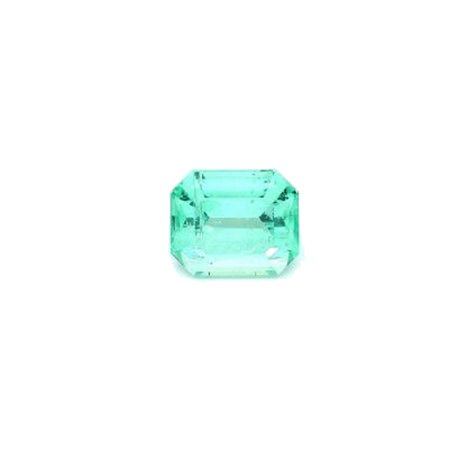 1.01 carat GREEN STEP cut Octagonal Smaragdas (1)