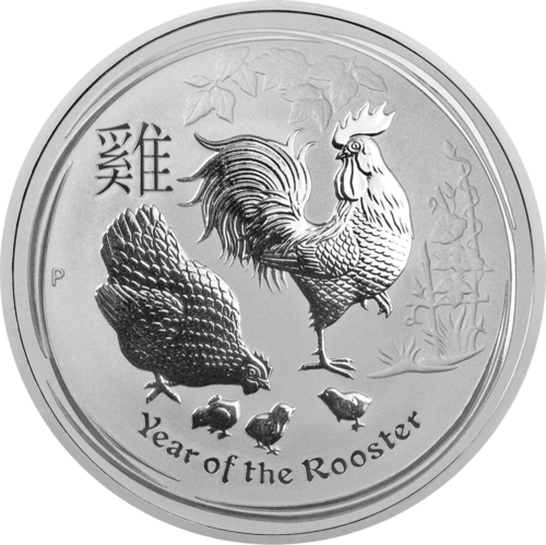 1 oz Gaidžio metai 2017 Australija sidabrinė moneta (1)