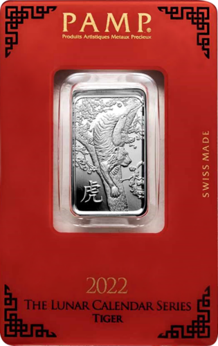10 g Sidabro luitas 2022 Tigro metai Lunar PAMP (1)