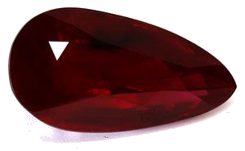 2.04 carat RED Pear Rubinas (1)