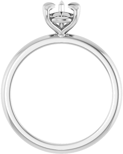 Sužadėtuvių Žiedas „Solitaire“ 417 Baltojo Aukso Pear Shape 8mm x 6mm (2)