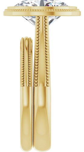 14K Yellow 11x9 mm Oval Solitaire Engagement Ring Mounting (9)