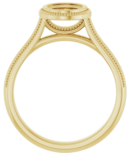 Sužadėtuvių Žiedas „Solitaire“ 585 Geltonojo Aukso Oval 8mm x 6mm (2)