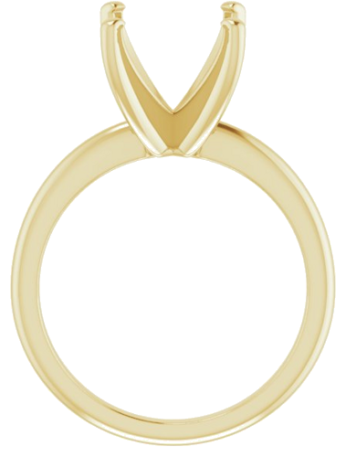 Sužadėtuvių Žiedas „Solitaire“ 585 Geltonojo Aukso Square 8mm (2)