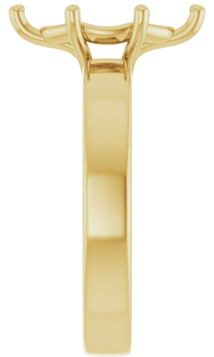 14K Yellow 12x6 mm Marquise Solitaire Engagement Ring Mounting (4)