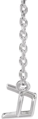 Pakabukas „Heart“ 585 Baltojo Aukso Heart Shape 5mm (5)