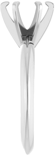 Sužadėtuvių Žiedas „Solitaire“ 585 Baltojo Aukso Round 7mm (4)