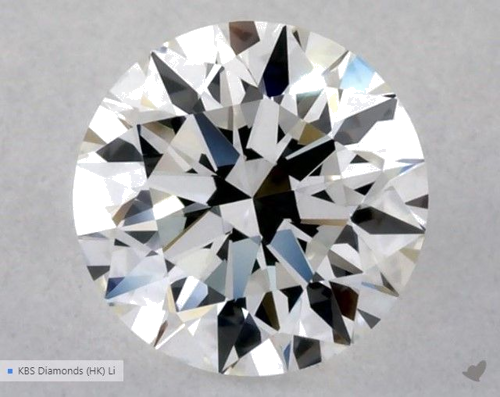 0.59 carat G-VVS2 Excellent cut Natūralus Round Deimantas (1)