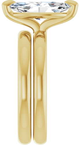 14K Yellow  12x6 mm Marquise Solitaire Engagement Ring Mounting (9)