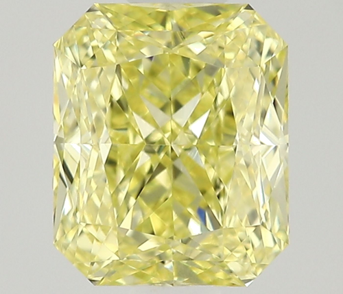 0.63 carat Fancy Yellow-VVS1 Natūralus Radiant Deimantas (1)